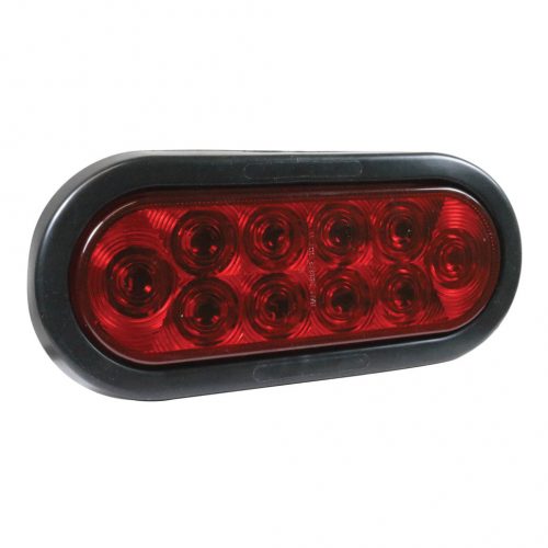 Red Oval LED Tail / Stop Light