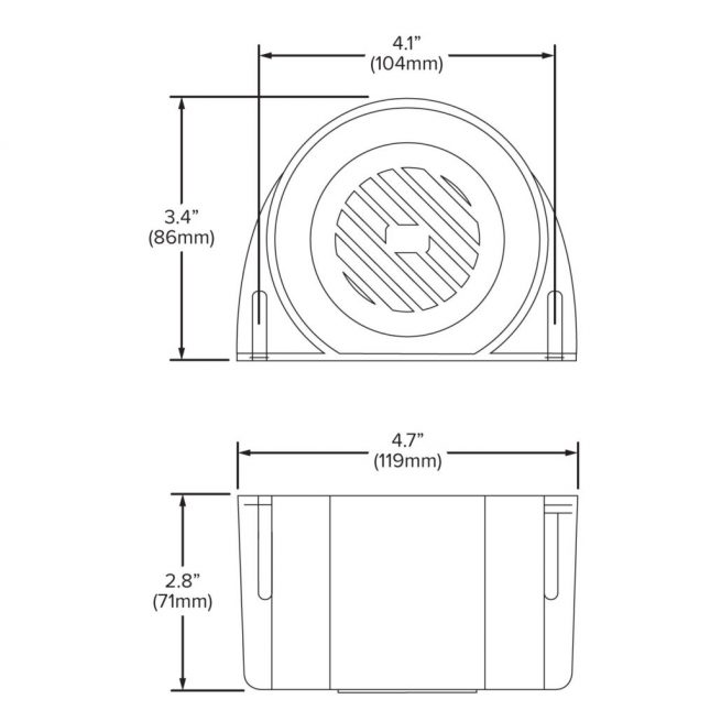 Back Up Alarm 112DB Schematic