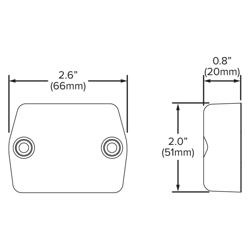 Hamsar LED Auxiliary Light - Down Facing