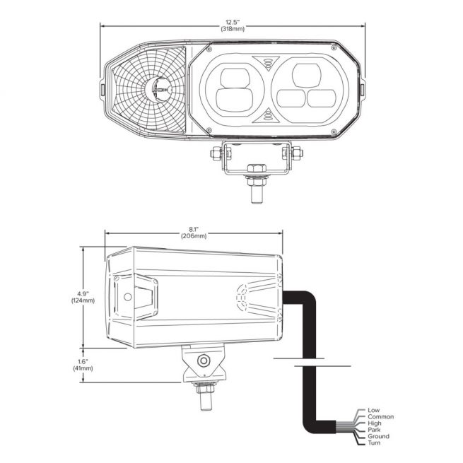 LED Snow Plow Headlight Schematic