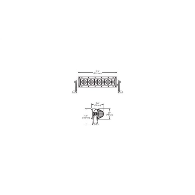 10" Double Row Light Bar Schematic