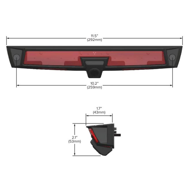 LED Third Brake Light with Back Up Camera Schematic