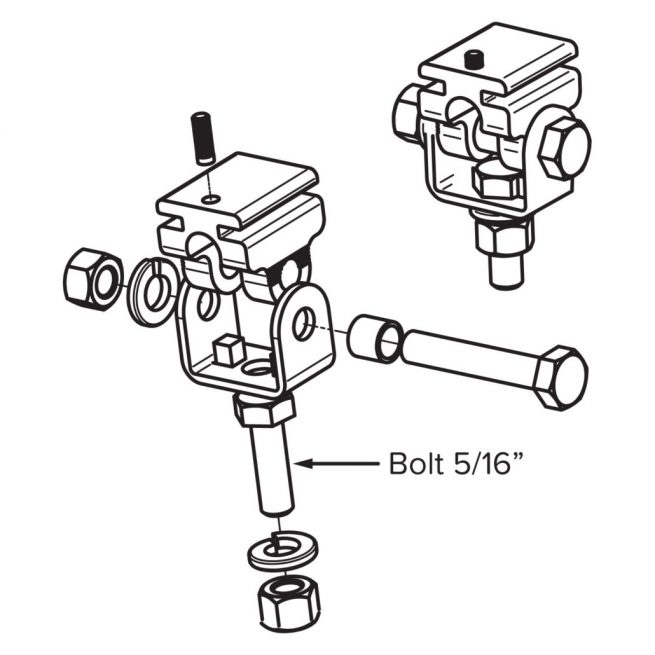 XTL 800 Series Work Light Swivel Bracket Schematics