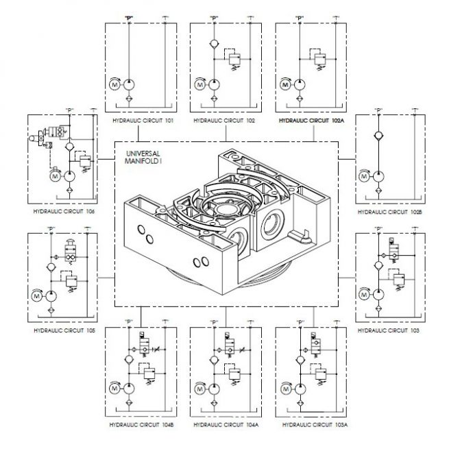 Hydraulic Motors & Pumps Universal Mold I Schematics