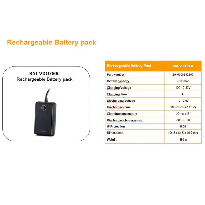 Wireless Rechargeable Battery Pack Specifications