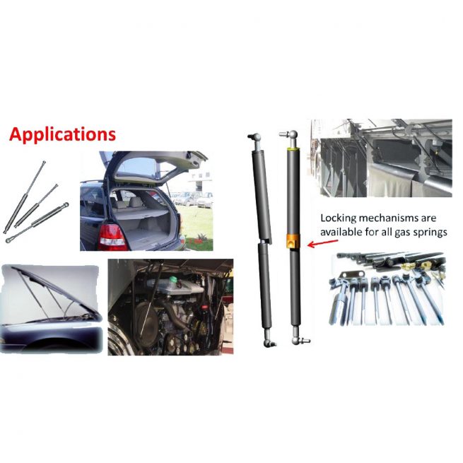 Stainless Steel Gas Springs Applications